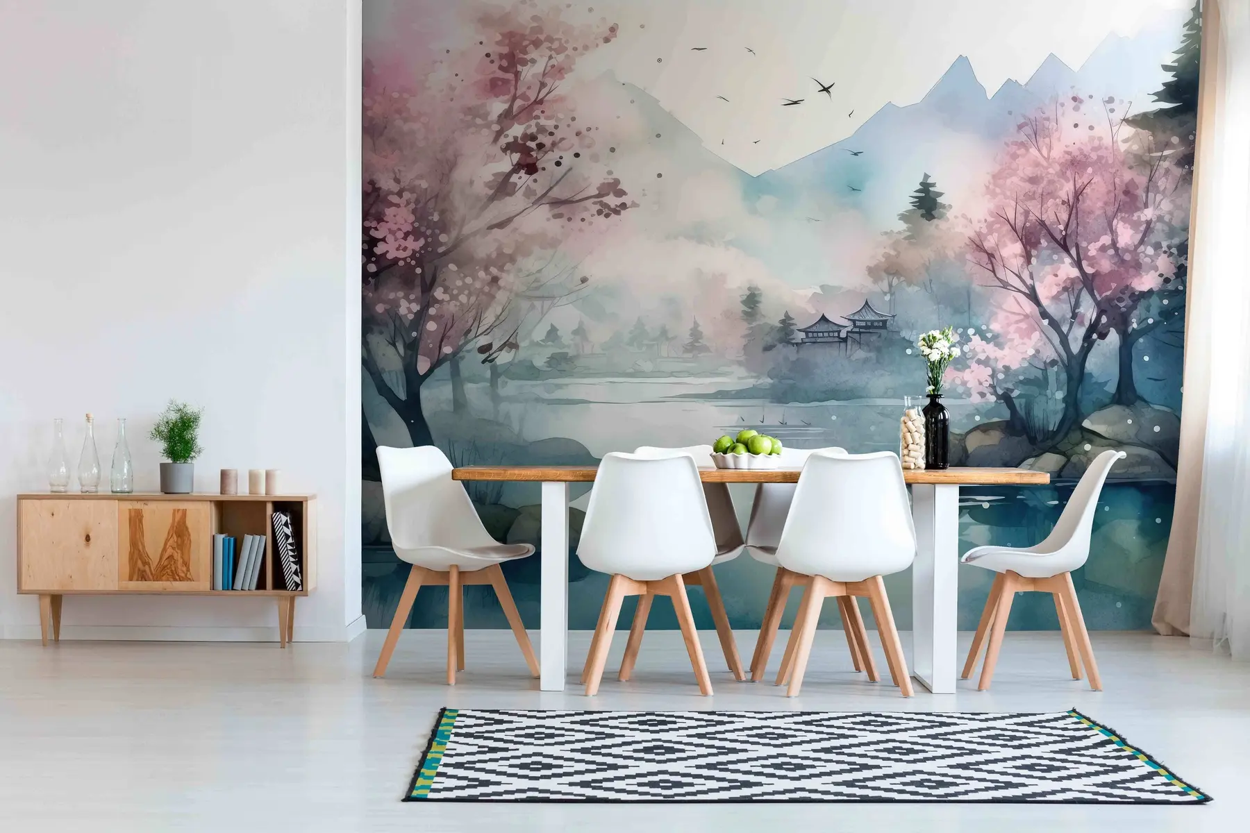 Valokuvatapetti Bay vuoristomaisema u96039