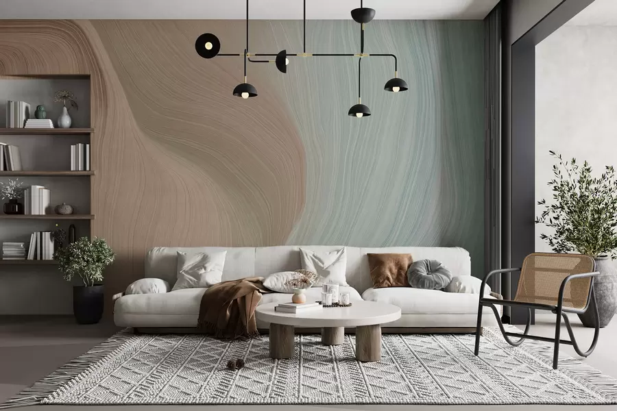 Valokuvatapetti Liuskeenharmaita aaltoja u96285