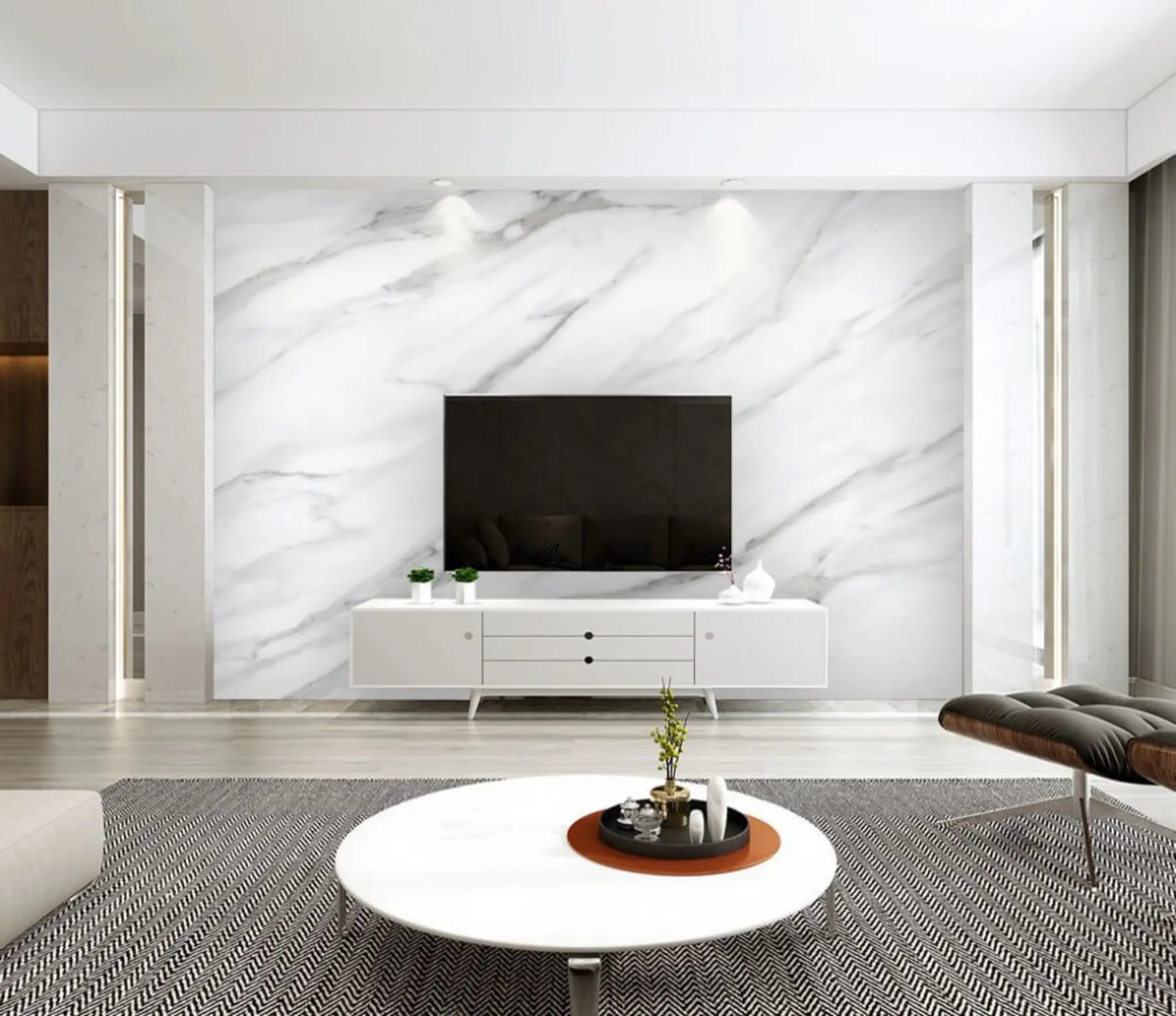 Valokuvatapetti Lunta, harmaata ja rinnettä u09462