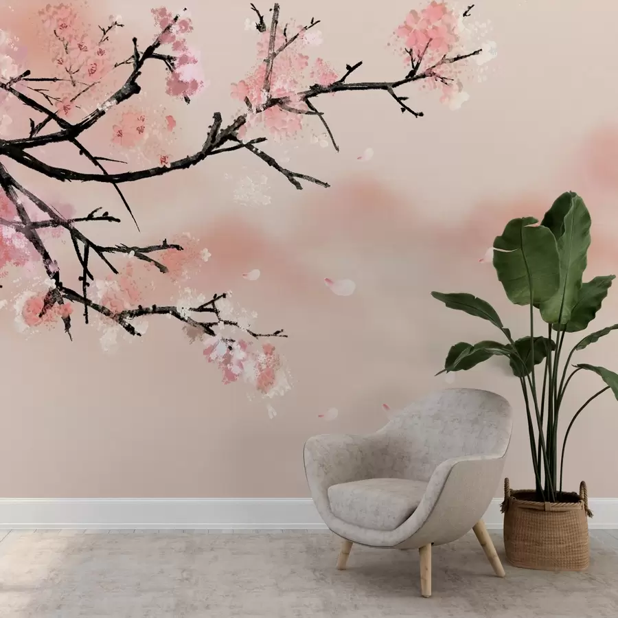 Valokuvatapetti Kukat tanssivat lempeässä tuulessa u15866