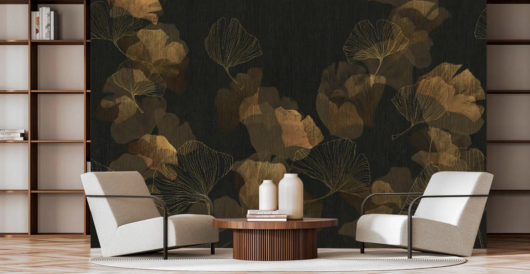 Valokuvatapetti Suositut ginko-lehdet u97142