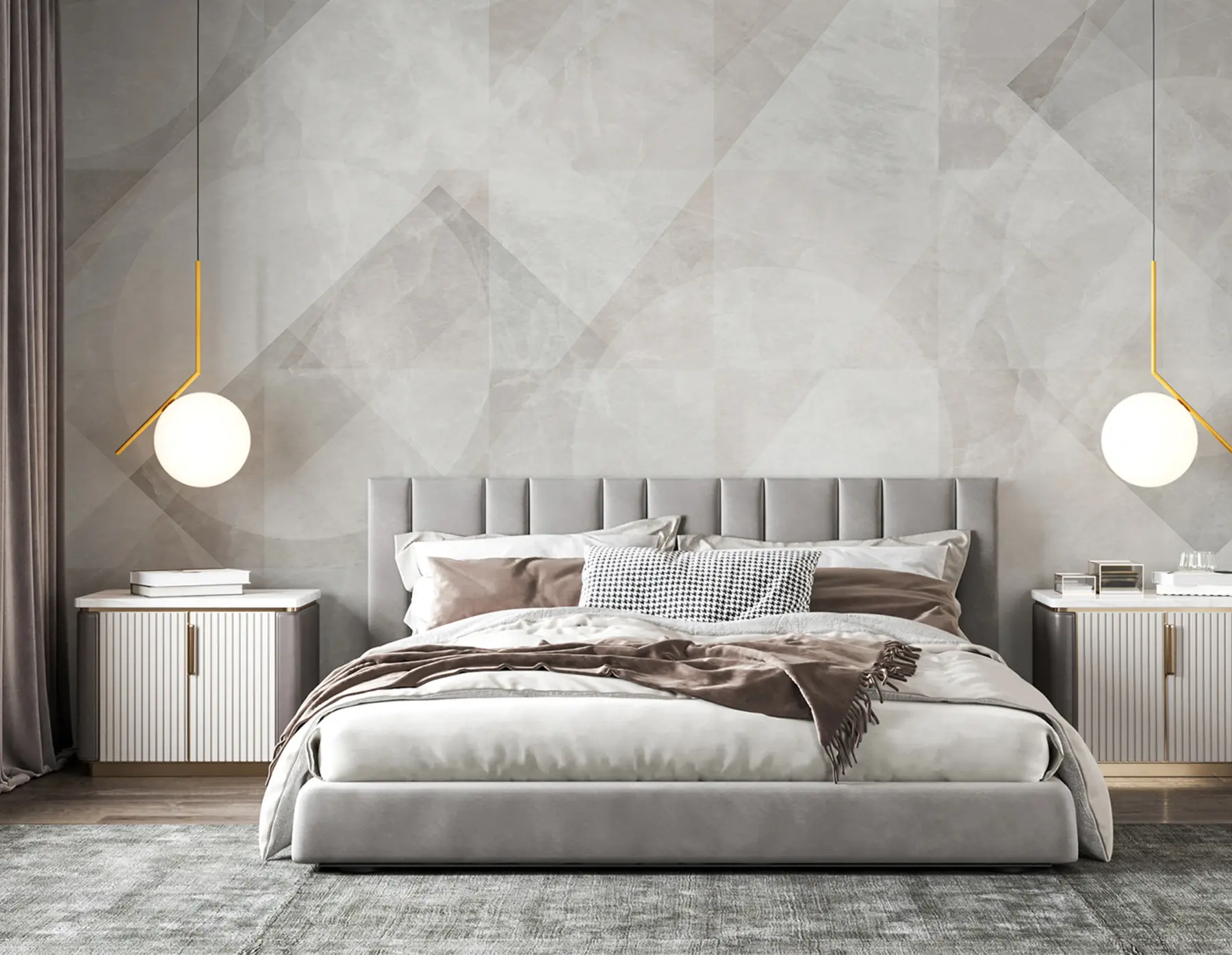 Valokuvatapetti Geometrinen abstraktio marmoritaustalla pastelliväreissä u97269