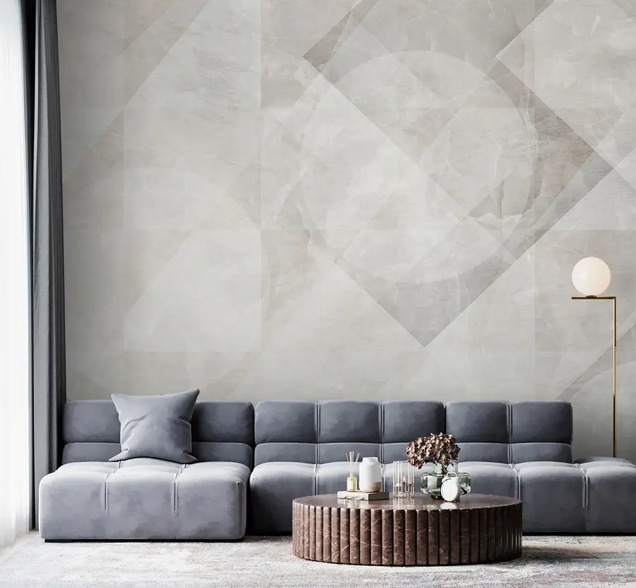 Valokuvatapetti Geometrinen abstraktio marmoritaustalla pastelliväreissä u97269