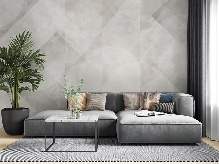Valokuvatapetti Geometrinen abstraktio marmoritaustalla pastelliväreissä u97269