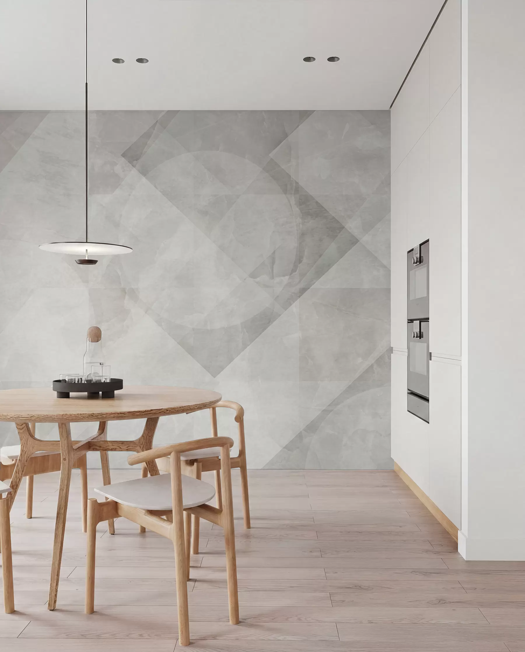 Valokuvatapetti Geometrinen abstraktio marmoritaustalla pastelliväreissä u97269