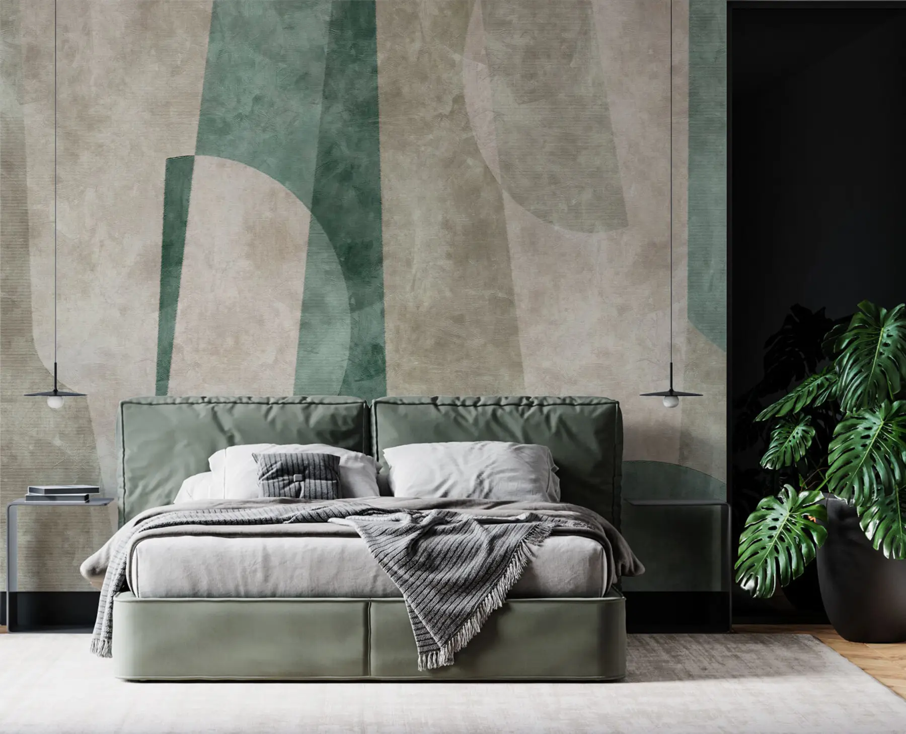 Valokuvatapetti Geometriset muodot grunge-parvi tyyliin u97194