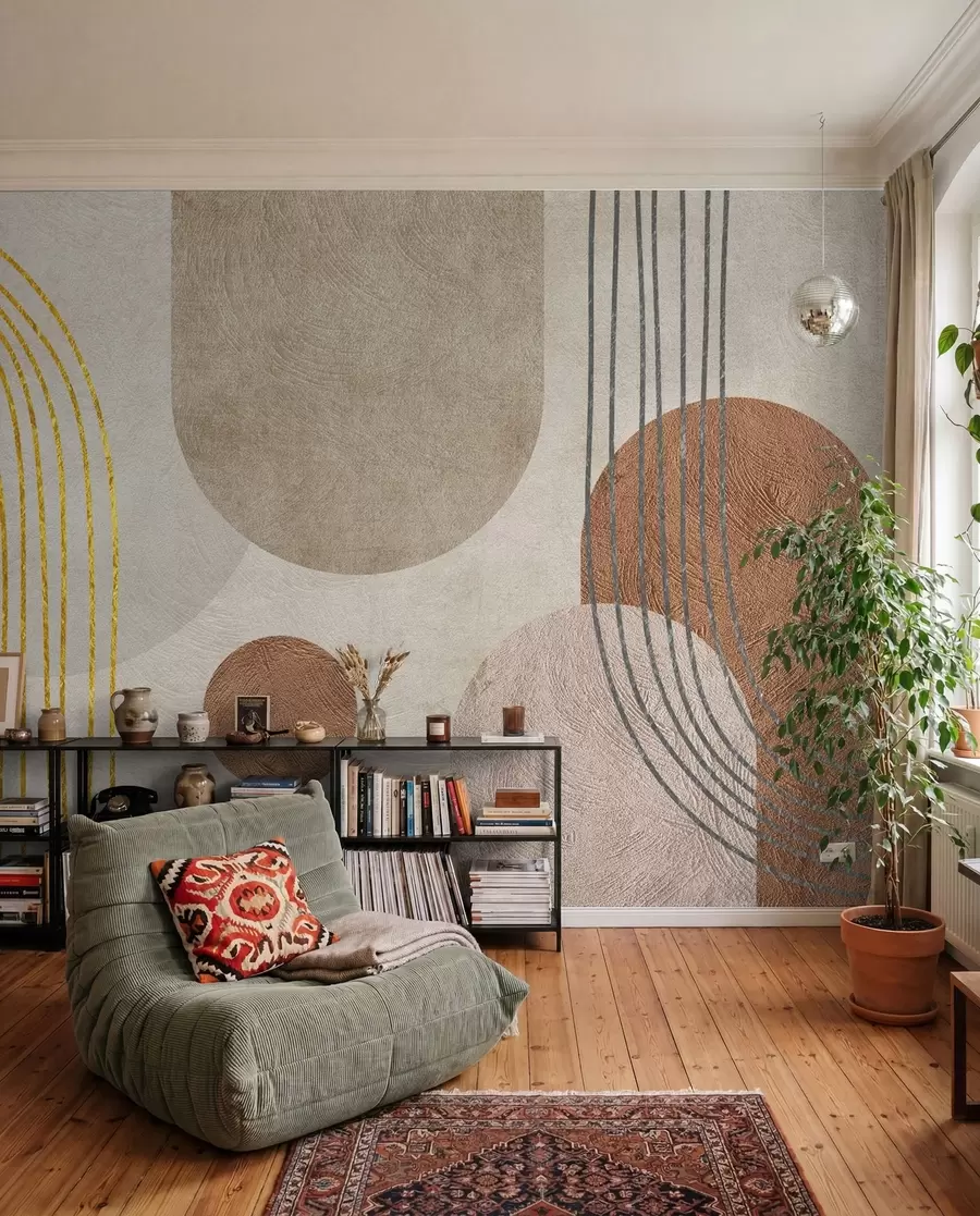 Valokuvatapetti Abstrakti boho-piirustus u97255