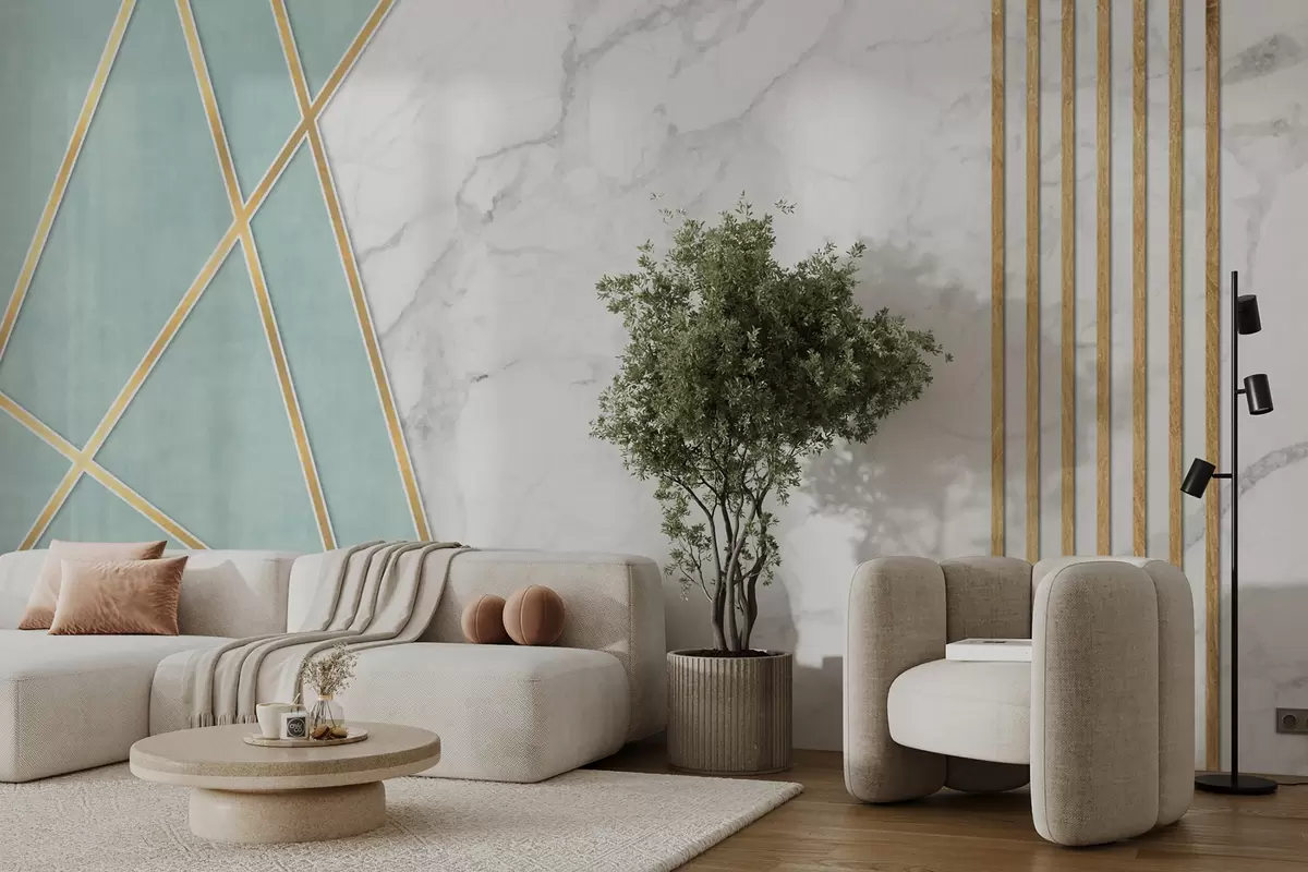 Valokuvatapetti Marmoritausta geometriaa ja viivoja u95385