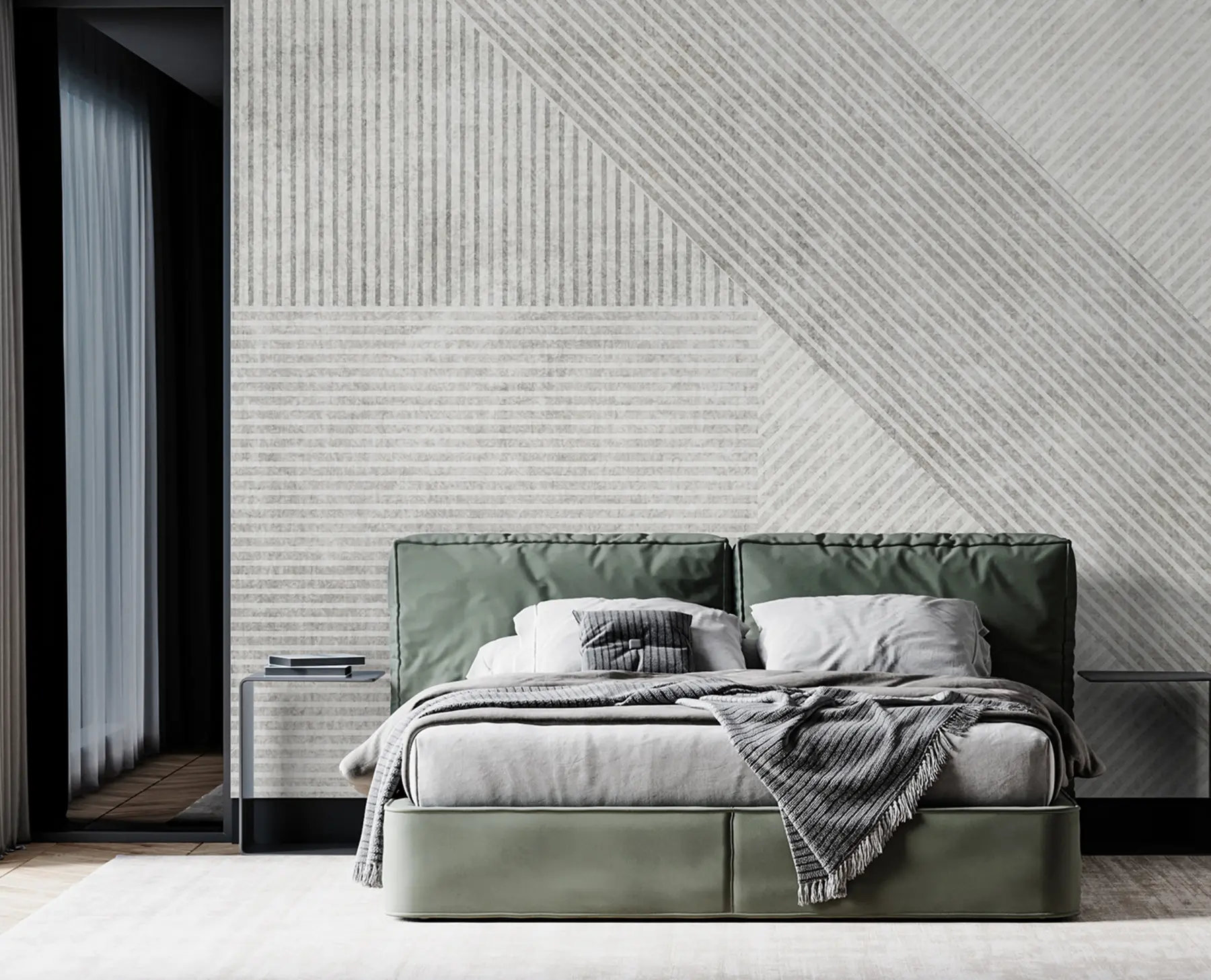 Valokuvatapetti Geometriset vintage-linjat u96331