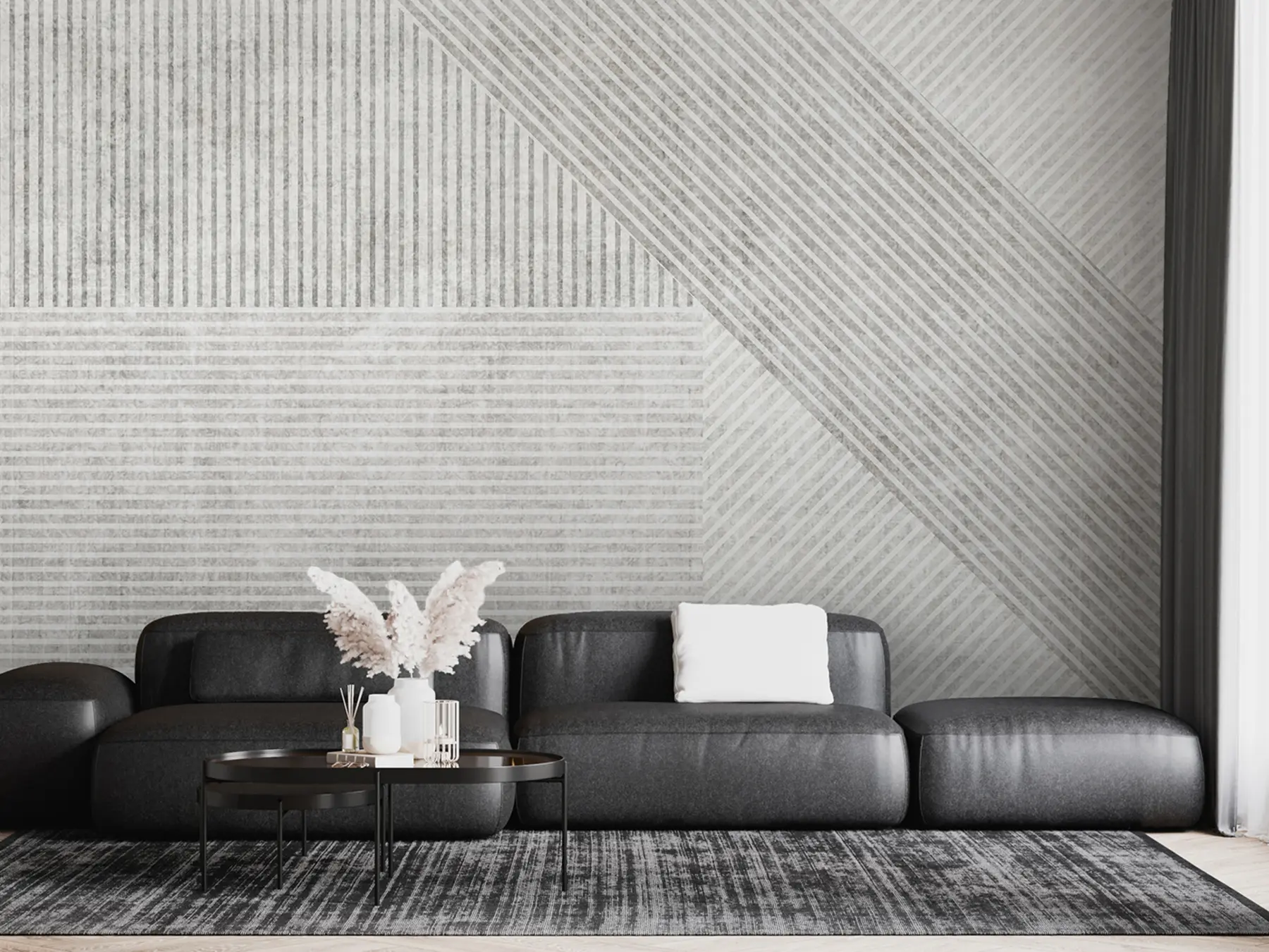 Valokuvatapetti Geometriset vintage-linjat u96331