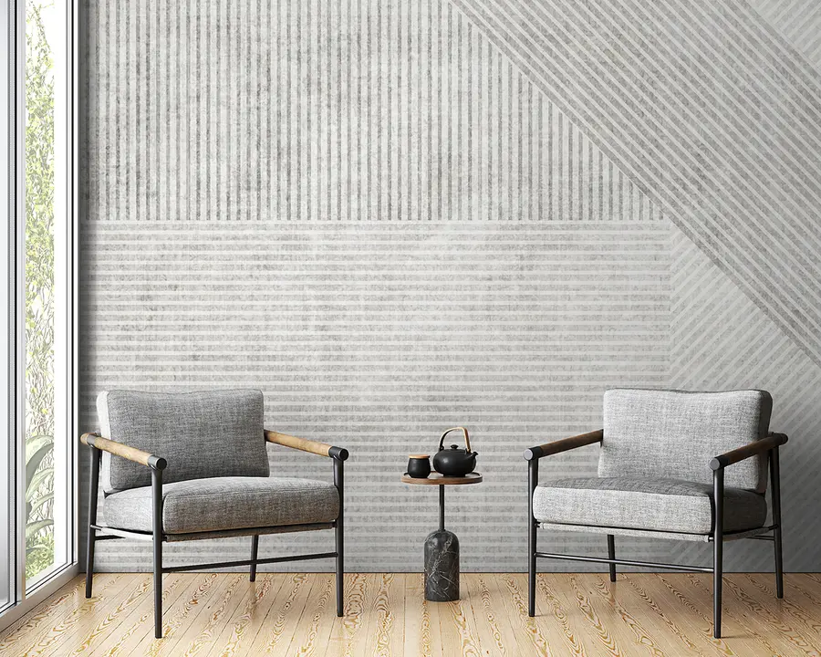 Valokuvatapetti Geometriset vintage-linjat u96331
