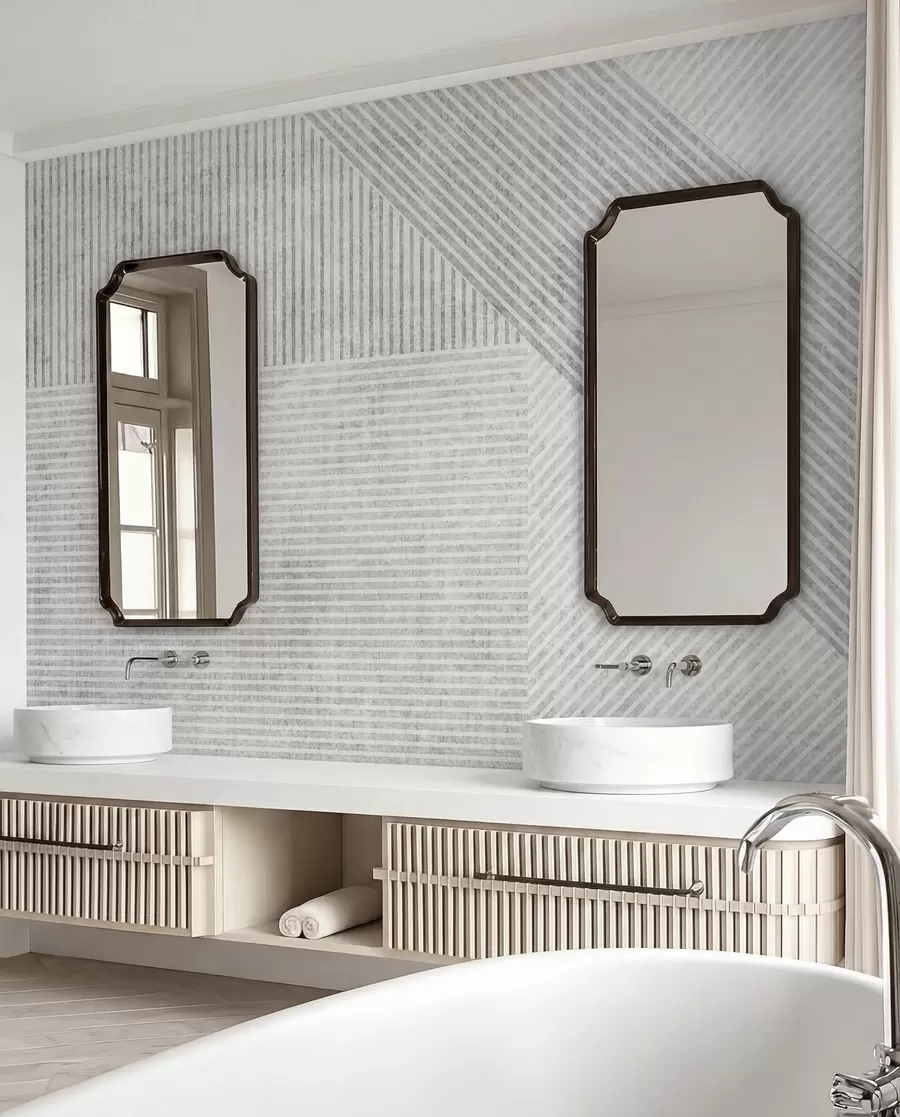 Valokuvatapetti Geometriset vintage-linjat u96331