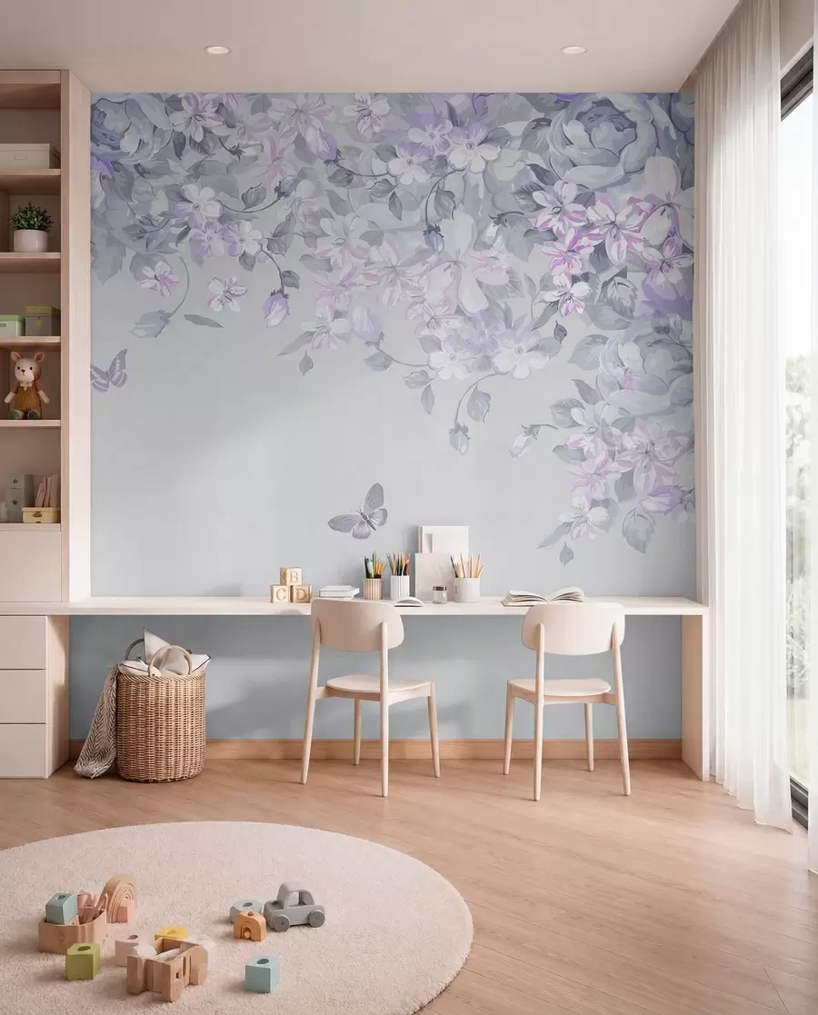 Valokuvatapetti Violetti kukkakaari u94295v3