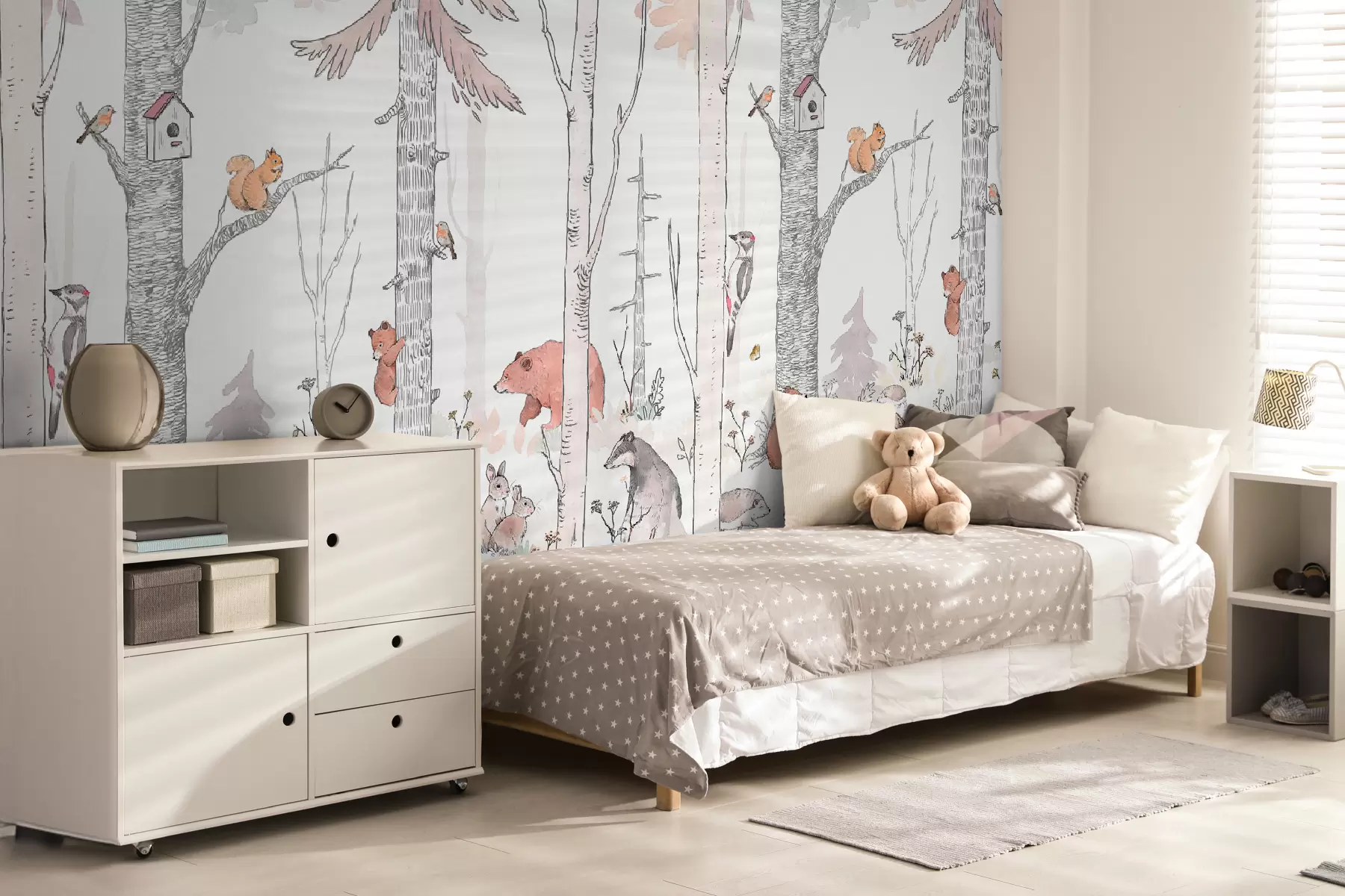 Valokuvatapetti Metsän ystävät, hauskoja eläimiä u96850