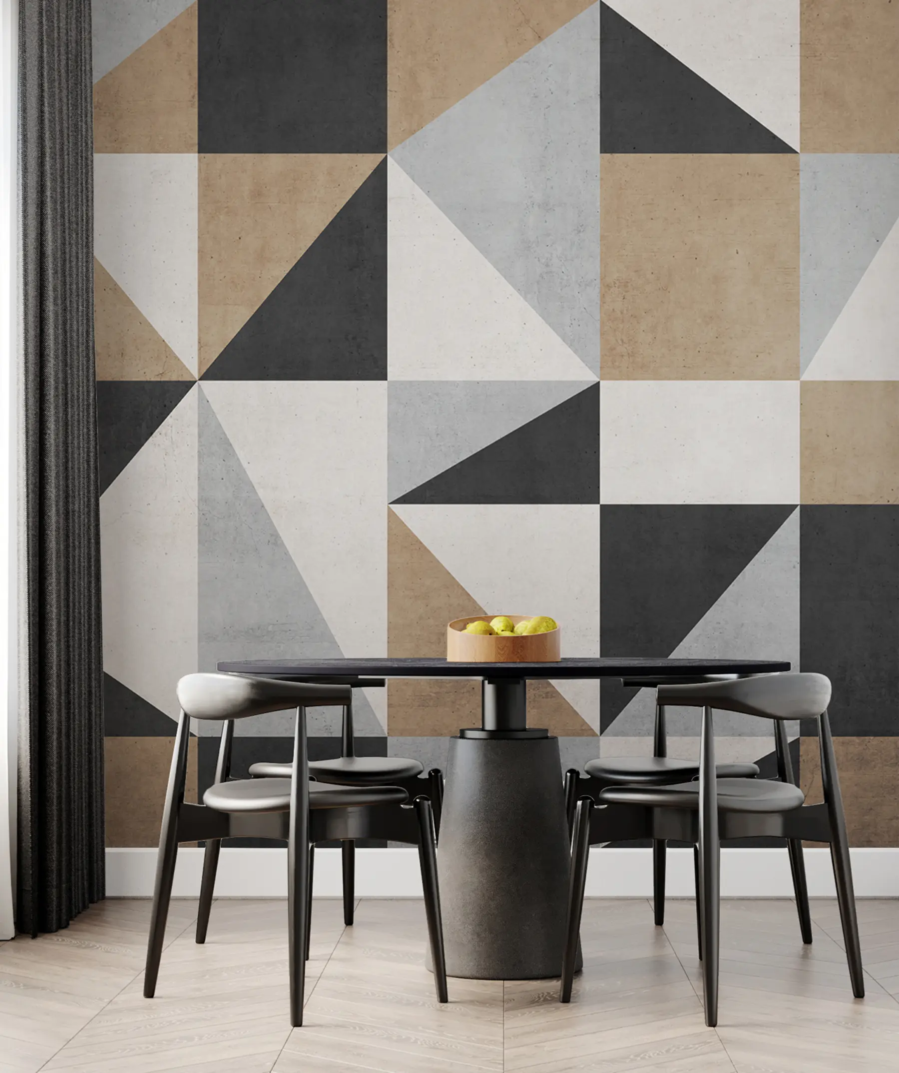 Valokuvatapetti Geometrinen abstraktio betoniseinällä u97643