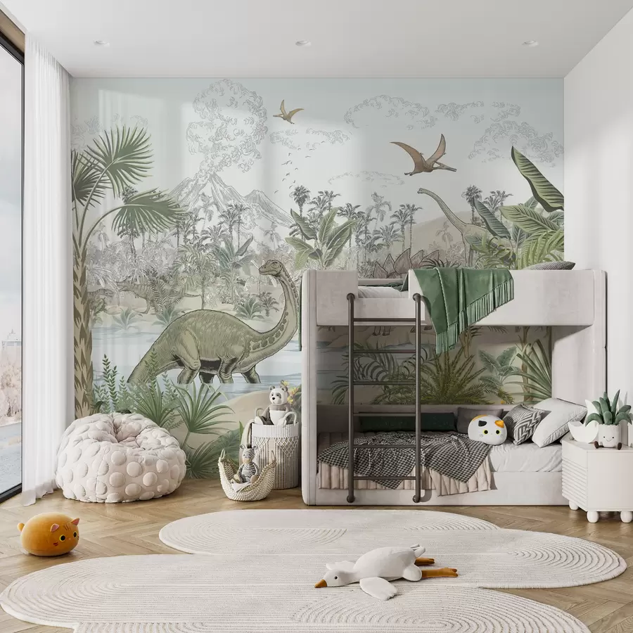 Valokuvatapetti Dinosaurukset sademetsässä u98674