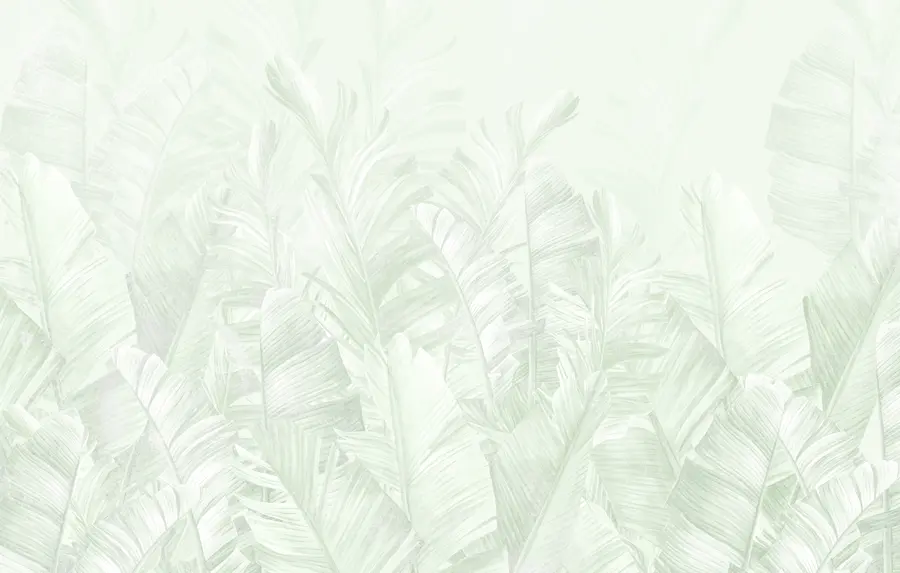 Valokuvatapetti Trendikkäät lehdet trooppisissa vihreissä u98951v4