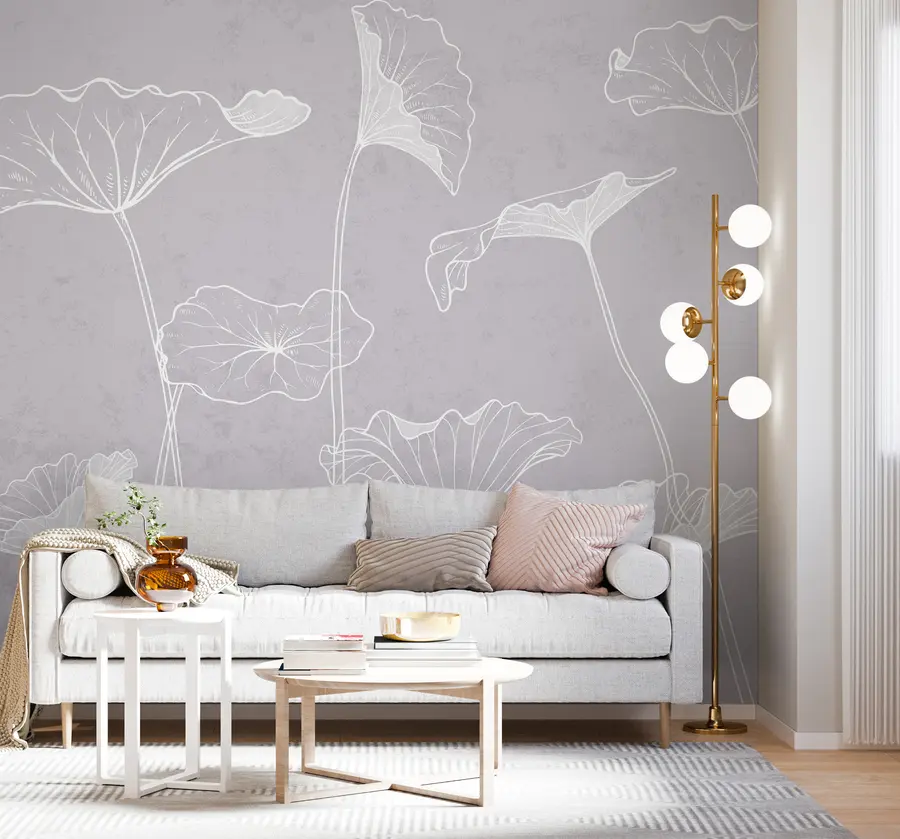 Valokuvatapetti Kukkia minimalistiseen tyyliin u98684