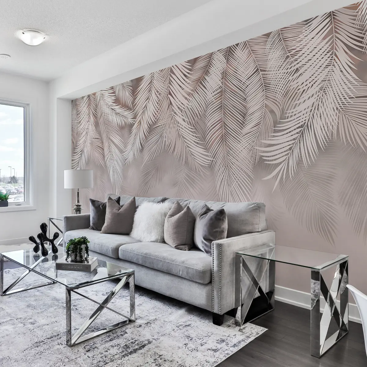 Valokuvatapetti Herkästi roikkuvat lehdet u48556v5d2