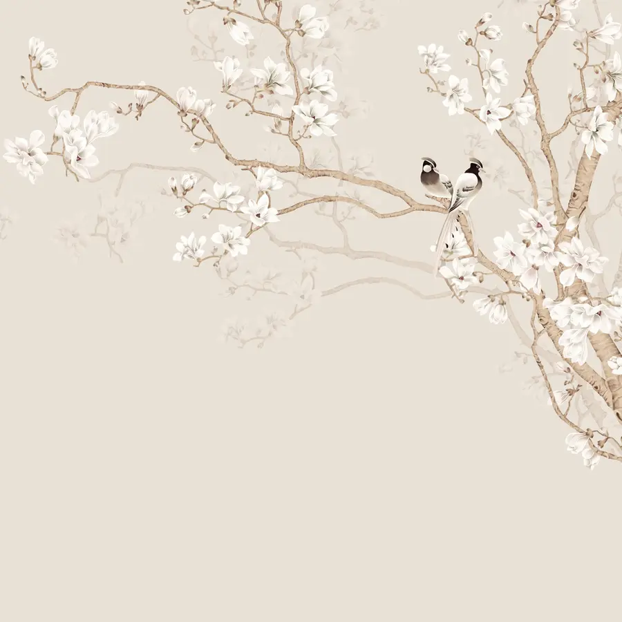 Valokuvatapetti Magnolia puu puutarhassa u25842d1