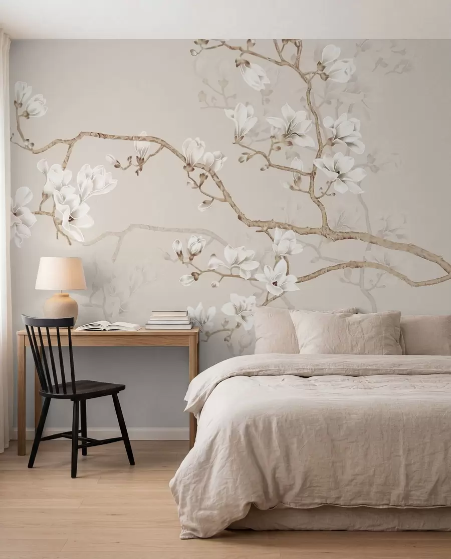 Valokuvatapetti Magnolia puu puutarhassa u25842d1