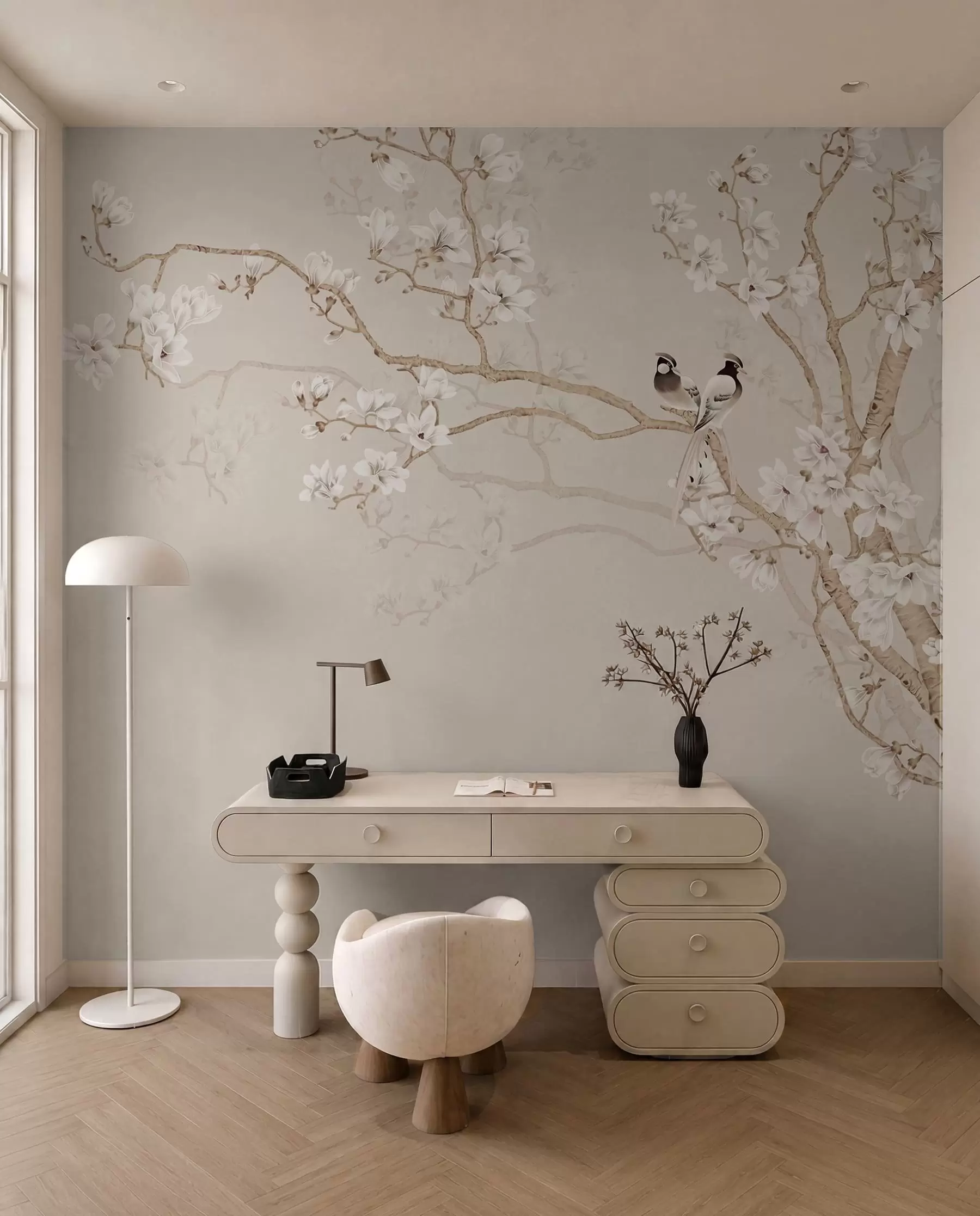 Valokuvatapetti Magnolia puu puutarhassa u25842d1