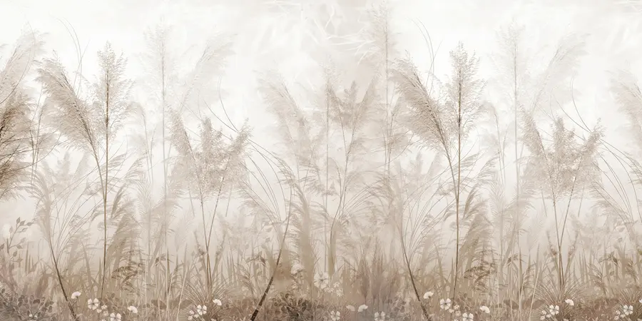 Valokuvatapetti Korkeat kasvit pastelliväreissä u93903d2