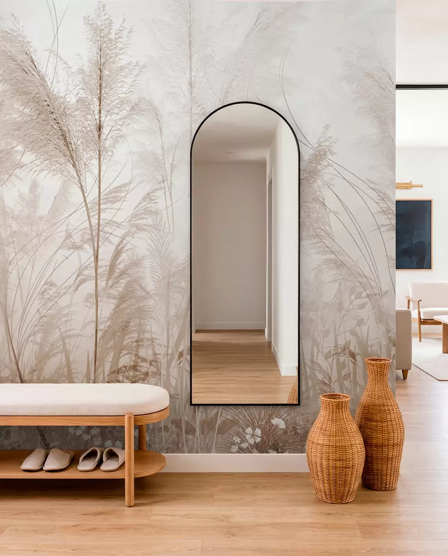 Valokuvatapetti Korkeat kasvit pastelliväreissä u93903d2