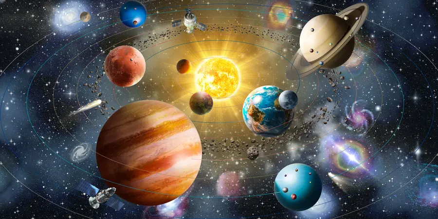 Valokuvatapetti Kiehtova avaruus, aurinkokunta u97222d2
